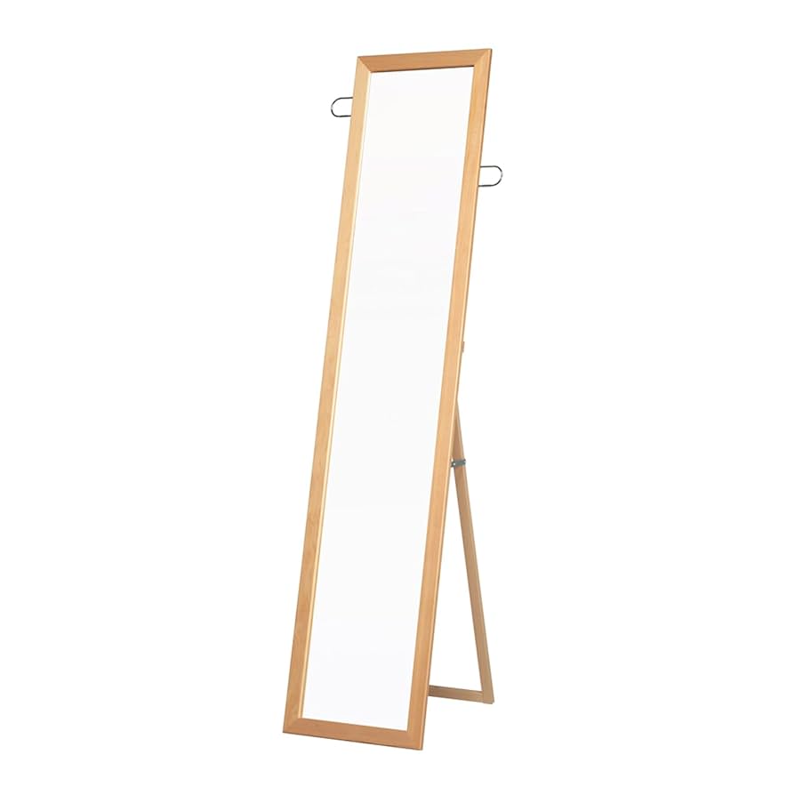 スタンドミラー フック付き 160cm Amazon.co.jp: 永井興産 フック付スタンドミラー ナチュラル